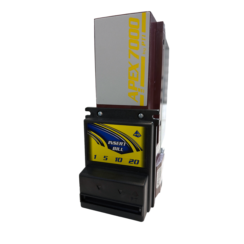 Pyramid Apex 7400-U73 Bill Acceptor (110V, 700-Note Cashbox)